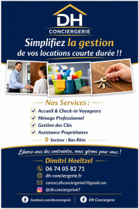 Photo de galerie - Tout les services que DH Conciergerie gère aujourd’hui. 
