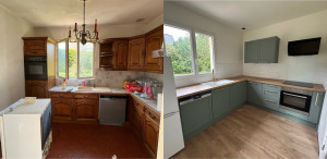 Photo de galerie - Rénovation complète de cuisine 
