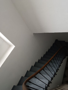 Photo de galerie - Mise en peinture mur couloir et escalier 


