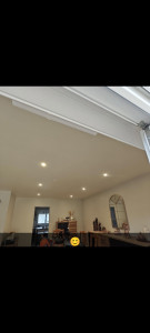 Photo de galerie - Déplacement d'un ancien éclairage, création de 6 spots encastrés