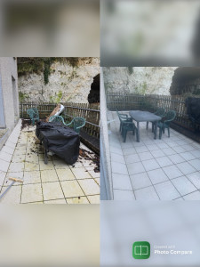 Photo de galerie - Avant et après d’une terrasse de 30m2