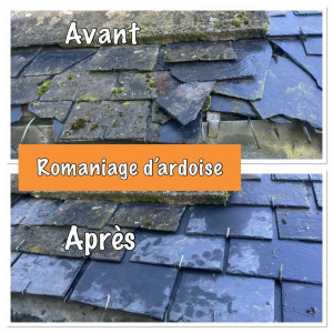 Photo de galerie - Romaniage d’ardoise