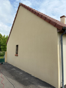 Photo de galerie - Traitement Pignon avant et après