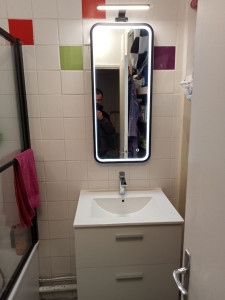 Photo de galerie - Montage le meuble et la plomberie 
salle de bain