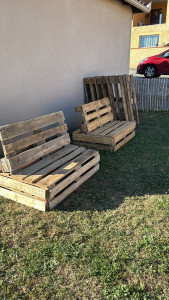 Photo de galerie - Fabrication de mobilier de jardin en palette 