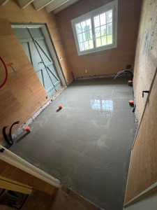 Photo de galerie - Coulage de la dalle