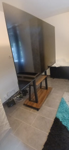 Photo de galerie - Montage meuble tv ikea pour télévision 85p