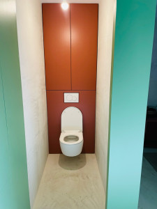 Photo de galerie - Création d’un meuble WC