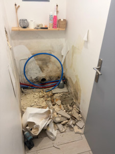 Photo de galerie - Rénovation de WC suite recherche de fuite