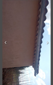 Photo de galerie - Installation d'une goutiere en zinc 
