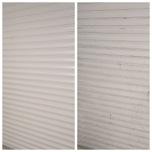 Photo de galerie - Nettoyage d'une porte de garage.
