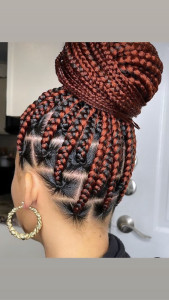 Photo de galerie - Spécialiste coiffure Afro ? ?Montpellier  ? sur RDV ?0651000916 • Tresses _ Knotless braids_Boho braids_Afro Kinky twist_Micro twist_Crochet_Tissages