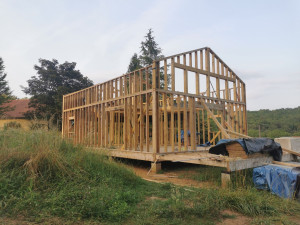 Photo de galerie - Ossature d'une maison en bois