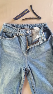Photo de galerie - Changement fermeture éclair de jeans.