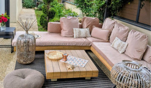 Photo de galerie - Réalisation hausse salon de jardin 
