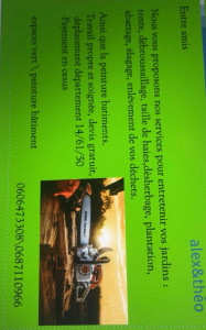 Photo de galerie - Bonjour nous vous proposons nos services pour l’entretien de vos jardins n’hésitez pas à nous contacter 