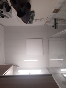 Photo de galerie - Confection d'un plafond en lambris PVC