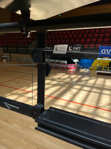 Photo de galerie - Separation d'un gymnase avev rideau automatique a rodez