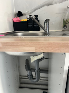 Photo de galerie - Changement d’évacuation cuisine salle 