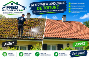Photo de galerie - Nettoyage et de moussage toiture 