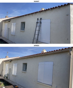 Photo de galerie - Pose de gouttière