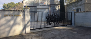 Photo de galerie - Peinture complète d'un portails automatique 