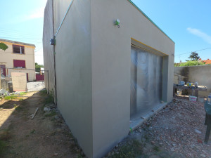 Photo de galerie - Peinture façade pour un agrandissement  sur enduit gratté 