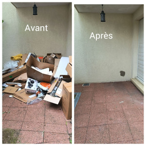 Photo de galerie - Avant après débarras fin de déménagement 