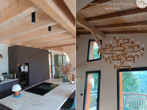 Photo de galerie - Installation de luminaires et spots LED en rénovation.
Création des points lumineux, raccordement sécurisé et finitions propres.
Intervention dans le Chablais et alentours.