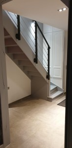 Photo de galerie - Rénovation escalier et remplacement de la rambarde 
