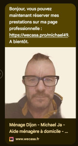 Photo de galerie - Bonjour je suis auto-entrepreneur dans le ménage chez les particuliers depuis plusieurs années n'hésitez pas à me demander les tarifs et voir si je suis disponible car je suis très demandé travailler toujours bien fait correctement du sol au plafond 