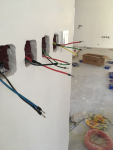 Photo de galerie - Preparation pré câblage de une maison 