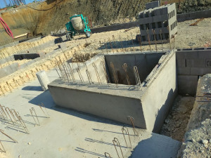 Photo de galerie - Coffrage d'une cage d'ascenseur 