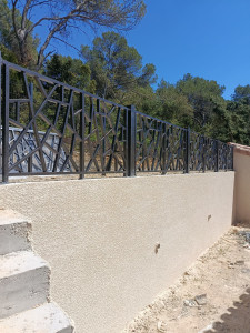 Photo de galerie - Installation d'un garde corps sur mesure 