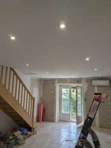 Photo de galerie - Pose spot encastrable 