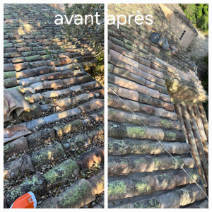 Photo de galerie - Nettoyage de toiture 