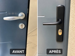 Photo de galerie - Installation une poignée blindée anti effraction ?