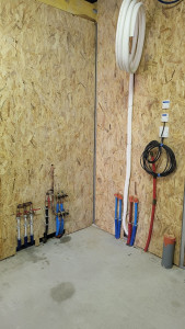 Photo de galerie - Préparation pour l'installation pompe a chaleur 