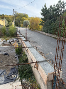 Photo de galerie - Rehaussage d’un mur existant 