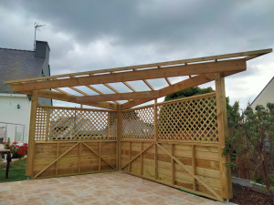 Photo de galerie - Abri brise-vue pour piscine