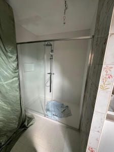 Photo de galerie - Modification et pose d'une douche.