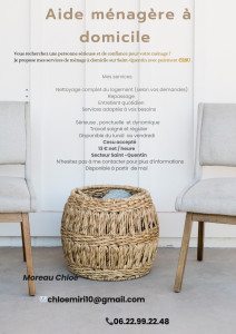 Photo de galerie - Aide ménagère à domicile 
