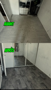 Photo de galerie - Pose de revêtement de sol PVC / lino