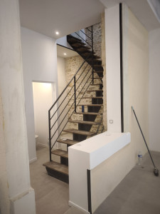 Photo de galerie - Bandes + ratissage enduit + impression + peinture finition . 