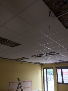 Photo de galerie - Création de plafonds dans une école 