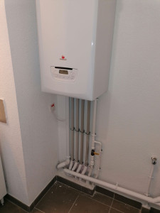 Photo de galerie - Installation apartement neuf sanitaire et chauffage avec une chaudière gaz 