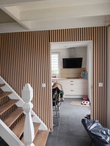 Photo de galerie - Pose panneaux décoratifs 