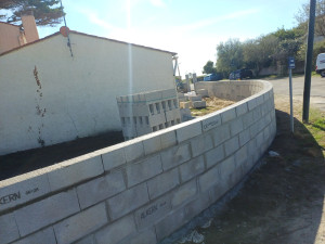 Photo de galerie - Mur de clôture en arrondi 