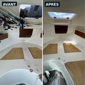 Photo de galerie - Nettoyage cabine bateau 