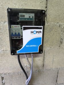 Photo de galerie - Installation de coffret de pompes de relevage sanitaire pour particulier